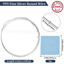 999 тонкая серебряная проволока из стерлингового серебра STER-BBC0006-66C