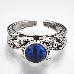 Сплав манжеты кольца пальцев RJEW-T006-35A