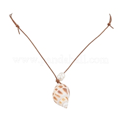 5 шт. 5 стиля летних пляжных ожерелий с натуральным культивированным пресноводным жемчугом и натуральными ракушками NJEW-JN05098