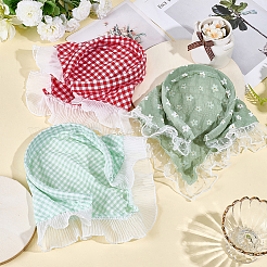 3 шт. 3 стиля кружевной тканевой повязки на голову для женщин&nbsp;OHAR-CY0001-18