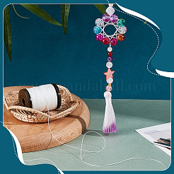 Круглый шнур из вощеного полиэстера длиной 90 м.&nbsp;YC-WH0019-02A