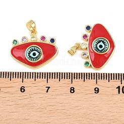 Латунные микро проложить кубического циркония подвески&nbsp;KK-H262-12G