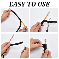 10-метровый гибкий пластиковый кабельный протектор для обмотки кабеля&nbsp;OCOR-CL0001-05B