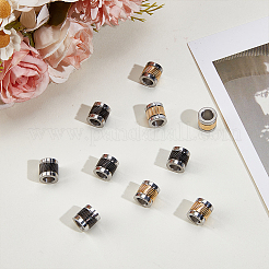 6 шт. европейские бусины из нержавеющей стали 303 STAS-DR0001-19G