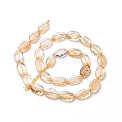 Природный цитрин бисер нитей G-P478-02