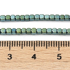 Гальванизировать немагнитных синтетический гематит бисер пряди G-I175-09F