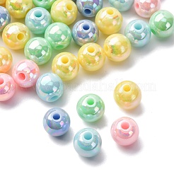 200 шт. Непрозрачные акриловые бусины&nbsp;MACR-FP0001-17B