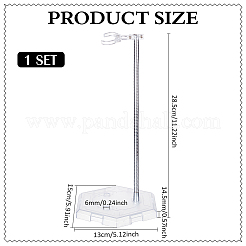 Пластиковые подставки для минифигурок с регулируемым кронштейном из змеиной кости ODIS-WH0070-81A
