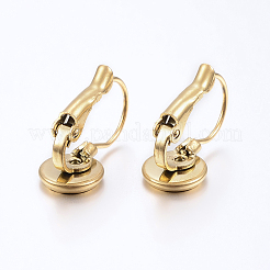 Фурнитура для сережек с застежкой-рычагом из нержавеющей стали 304 с ионным покрытием (IP)&nbsp;STAS-H425-02G