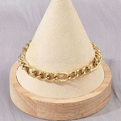 Браслеты-цепочки Фигаро из нержавеющей стали 304 для женщин и мужчин BJEW-Z143-20G