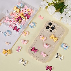 54 шт. 9 стиля полупрозрачных матовых смоляных кабошонов CRES-SC0002-62