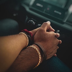 2 комплект 2 комплекта браслетов пары цветов BJEW-SZ0001-34