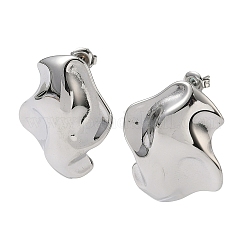 Серьги-гвоздики из нержавеющей стали 304 EJEW-K268-73P