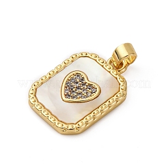 Латунные микро проложить кубического циркония подвески&nbsp;KK-P308-16G-02