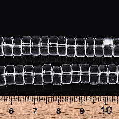 Прозрачные стеклянные бусины&nbsp;GLAA-N028-4x8mm-01