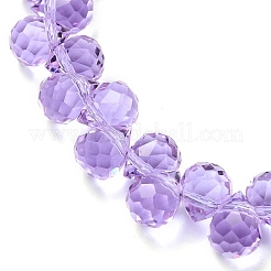 Прозрачные стеклянные бусины GLAA-Z017-01K