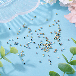 400 шт. 2-х цветные бусины из нержавеющей стали 304&nbsp;STAS-TA0001-48