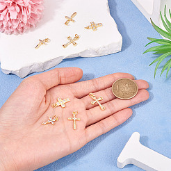 8 шт. 4 стиля латунные подвески с микропаве и кубическим цирконием&nbsp;KK-TA0002-91