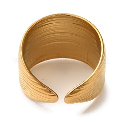 Ионное покрытие(ip) 304 нержавеющая сталь открытые манжеты кольца для женщин&nbsp;RJEW-Z053-12G