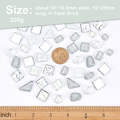 Кабошоны из стекла GGLA-OC0001-04B