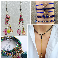 13 нить 13 стилей гальванических стеклянных бусин нити GLAA-TA0001-81