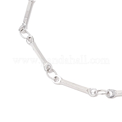 Изготовление слайдера для браслета из плоской цепочки из нержавеющей стали 304 AJEW-JB01347-02