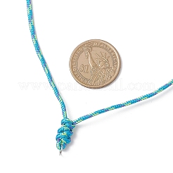 6 шт. 6-х цветный регулируемый шнур из полиэстера и спандекса для изготовления ожерелья&nbsp;NJEW-JN05362