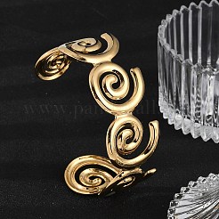 Браслеты-манжеты из нержавеющей стали Vortex 304&nbsp;BJEW-L610-15G