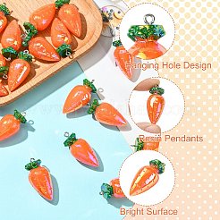 Подвески из смолы цвета ab&nbsp;RESI-CJC0011-48I