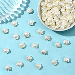 200шт бусины из искусственного жемчуга из АБС-пластика&nbsp;OACR-LT0001-10