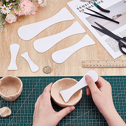 6 шт. 6 стиля акриловой глины клиновидная доска DIY-FG0008-19