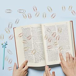 150 шт. 3-х цветные скрепки из углеродистой стали FIND-CP0001-50A