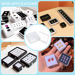 Квадратные коробки для хранения драгоценных камней из пластика PS&nbsp;CON-WH0095-140A-01