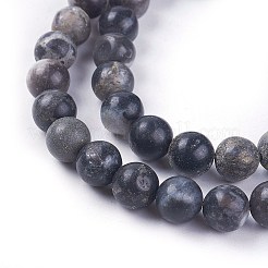 Природных амазонит бисер нитей G-L500-04-8mm