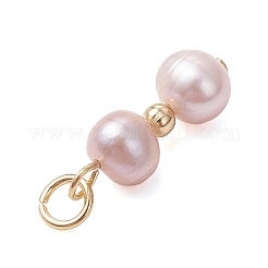 3 шт. 3 стиля подвесок из натурального культивированного пресноводного жемчуга в форме картофеля&nbsp;PALLOY-JF05072