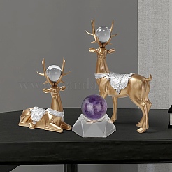 2шт 2 стиля натуральный аметистовый хрустальный шар DJEW-CP0001-09