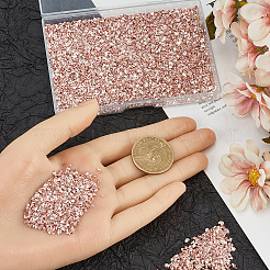 2 пакетик гальванизированных стеклянных бусин GLAA-GF0001-17A