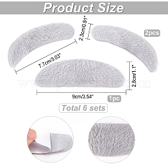 Имитация бровей и бороды тканью AJEW-WH0258-127