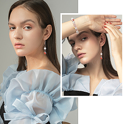 36 шт. 6 стиля подвески из нержавеющей стали 304 со стразами&nbsp;STAS-UN0027-86