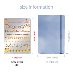 Трафареты для штампов из нержавеющей стали DIY-WH0289-031