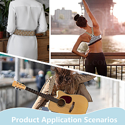 5 ярд плоского эластичного шнура/ленты&nbsp;OCOR-MA0001-37