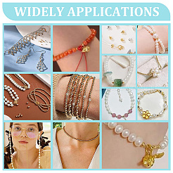 800 шт. 8 цвета латунные обжимные бусины FIND-UN0004-36