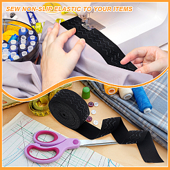 8 ярд полиэстерового нескользящего трикотажного эластичного шнура SRIB-BC0001-25