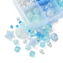 10 стиль прозрачные акриловые бусины с трещинками MACR-FS0001-81