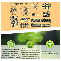 Пластик имитация ротанга плетение KY-WH0024-77