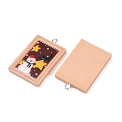 Рождественские подвески из непрозрачной смолы RESI-I350-03