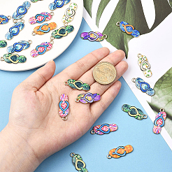 40 шт. Подвески из сплава с эмалью&nbsp;ENAM-SC0007-34