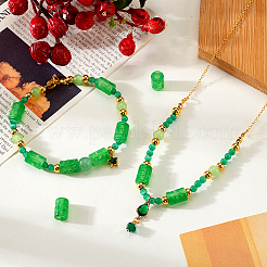 10 шт. бусины из натурального нефрита (кварцитовый нефрит) G-GA0001-88