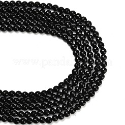 Природные обсидиана бисер нитей&nbsp;G-C280-B11-6mm