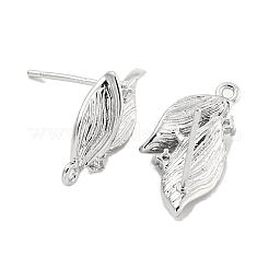 Латунные серьги-гвоздики из циркония&nbsp;LS-KK-U015-05P